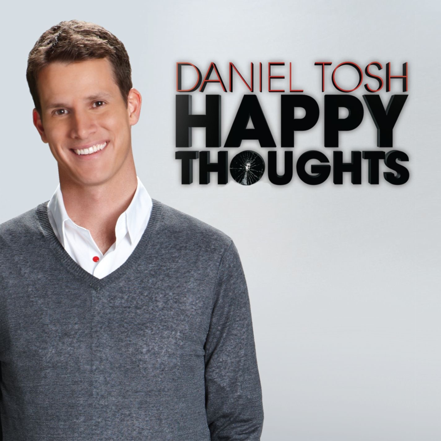 Cover to Daniel Tosh's Happy Thoughts