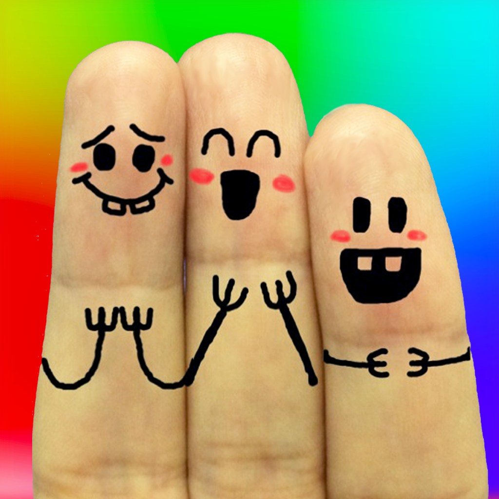 酷玩手指 (中文版) - 指头画涂鸦相机, 可爱趣怪手指表情器