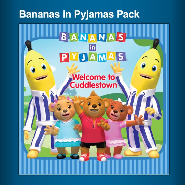 teddies in bananas in pyjamas