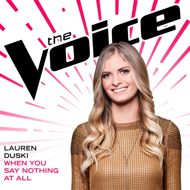 Lauren Duski When You Say Nothing At All (The Voice Performance) - Single Album Cover
