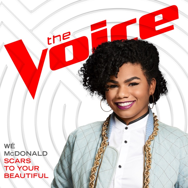 Wé McDonald Scars To Your Beautiful (The Voice Performance) - Single Album Cover