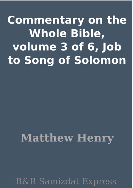 song of solomon commentary essay Song of songs: a wonderful song about love a free bible version and commentary on the old testament book of song of songs in easyenglish. song of solomon commentary essay Song of songs: a wonderful song about love a free bible version and commentary on the old testament book of song of songs in easyenglish.