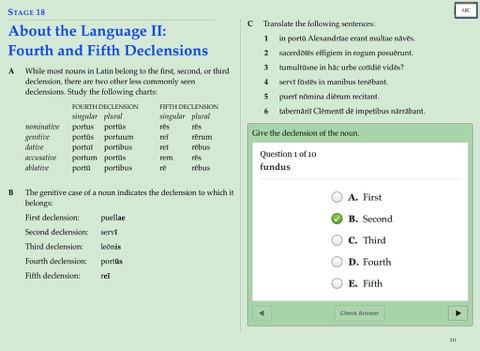 Cambridge Latin Course 1 Student Study Book Answer Key