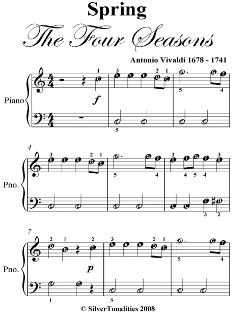 vivaldi four seasons spring piano