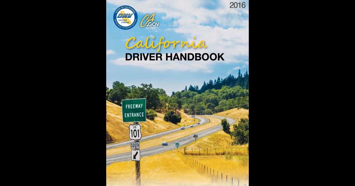 dmv drivers handbook california