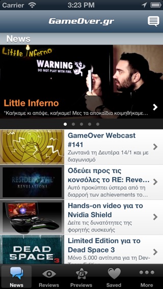 Captura de tela do iPhone 2