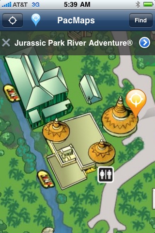 Universal's Islands of Adventure - GPS Map with HP by Nick Jag Inc.