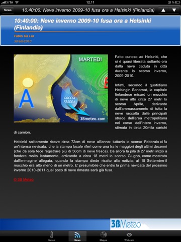 Captura de pantalla del iPad 4