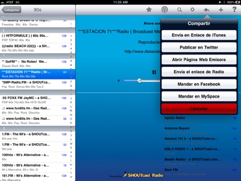 Captura de pantalla del iPad 3