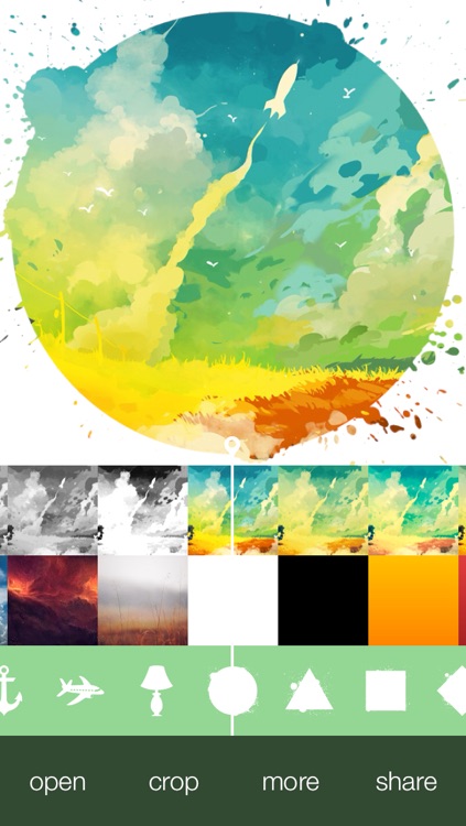 insta shape one touch photo editor with cool masks and colorful cool instagram backgrounds