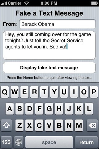 Screenshots of Fake Text Free for iPhone