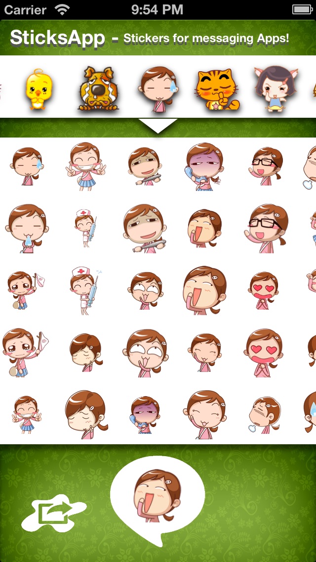 download Stickers for Messenger Apps, Messages, Hangouts, Viber, WeChat, eMail, Twitter, Facebook and more! apps 1