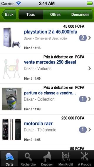 Capture d’écran iPhone 2