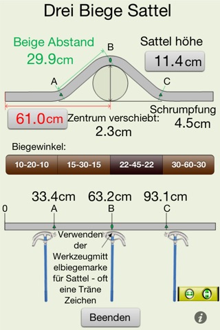Leitungsbiege Elite - Rechner screenshot