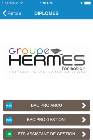 Скриншот из GROUPE HERMES Formation