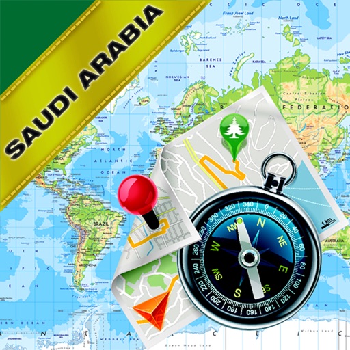 サウジアラビア、アラブ首長国連邦（UAE）、カタール、バーレーン、クウェート、イエメン、オマーン - オフライン地図&GPSナビゲータ