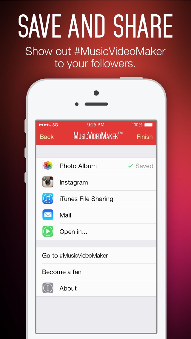 Screenshots of Music Video Maker Free - Add and Merge Background Musics to Videos for Instagram for iPhone
