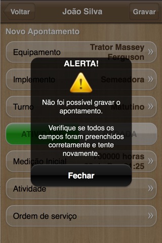 Скриншот из Apontamento Mobile