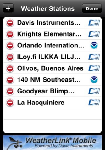 WeatherLink screenshot