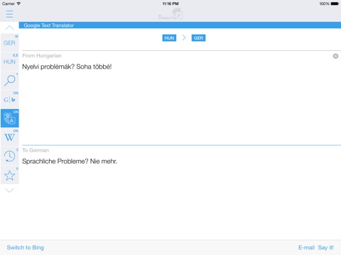 Captura de pantalla del iPad 3