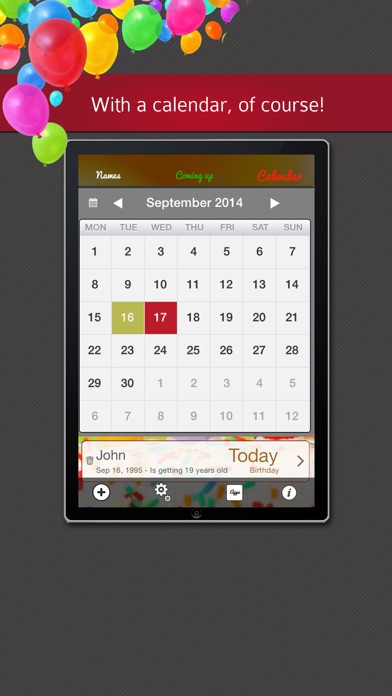 Birthday Reminder - C... screenshot1