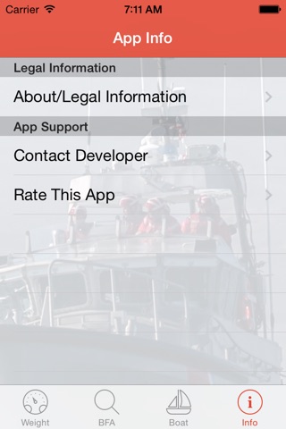 Coast Guard Fitness Calculator screenshot