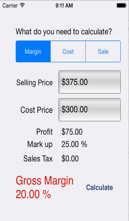 margin calculator