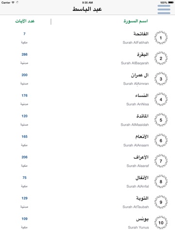 Screenshots of عبد الباسط عبد الصمد تجويد - قرآن كاملا for iPad