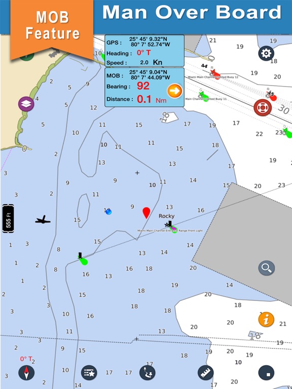 Corsica boating gps nautical offline fishing chartのおすすめ画像4