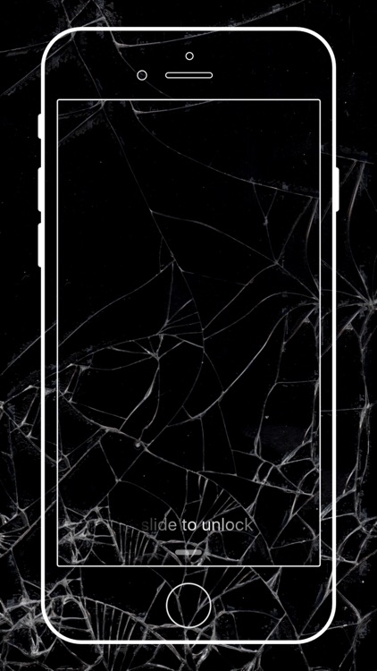 cracked screen wallpaper apple