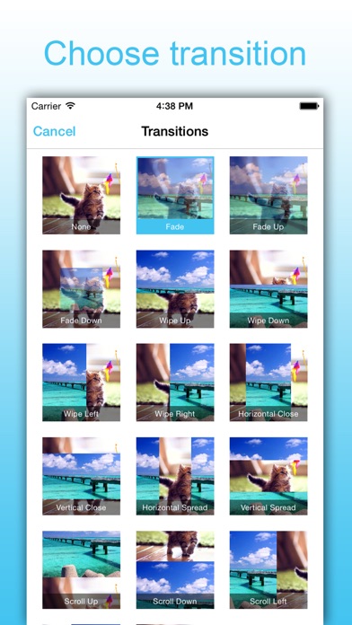 Screenshots of SlideShow Maker - Picture Video & Movie With Music for iPhone