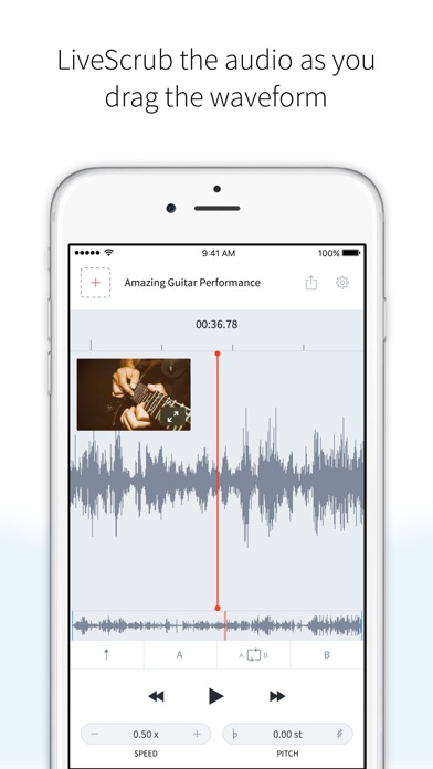 AudioStretch - Power Tool for Music Transcription 앱스토어 스크린샷