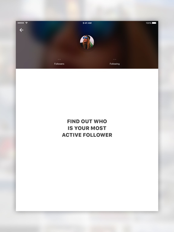 Screenshots of Who Cares About Me Most for Instagram - My Visitors And Followers Analysis Tool for iPad