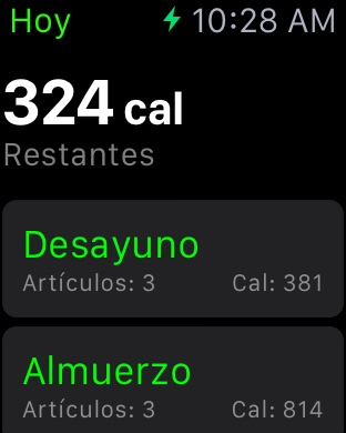 Captura de pantalla del iPhone 3