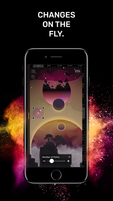 Screenshot do app Vectornator Pro