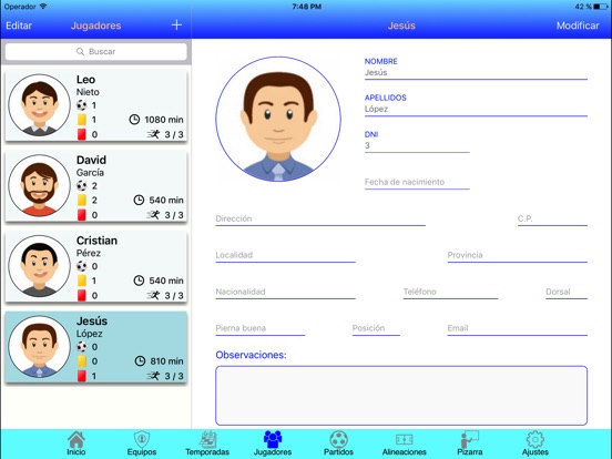 Captura de pantalla del iPad 3