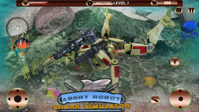 Angry Robot Shark Simulator screenshot 1