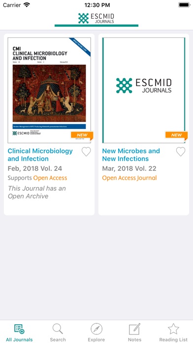 ESCMID Journals screenshot1