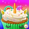 ユニコーン 虹 カップケーキ