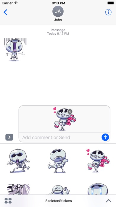 Skeletons Stickers review screenshots
