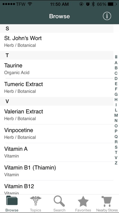 Supplements Guide Screenshots