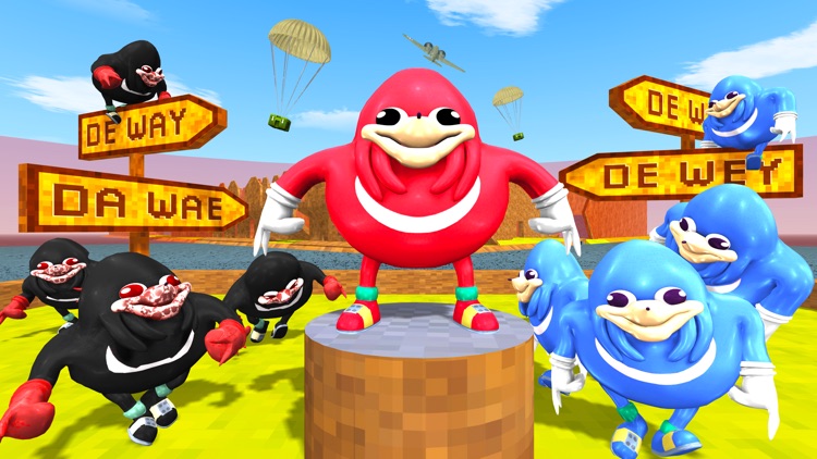 Ugandan Knuckles and Chungus Battle Royale Online Megabile Mobile