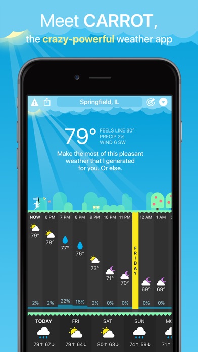 carrot weather vs beweather 2