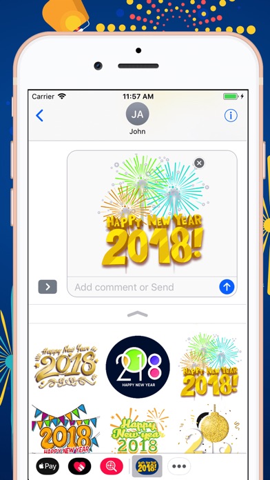 Welcome Happy New Year Sticker review screenshots