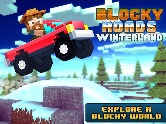 blocky roads winterland