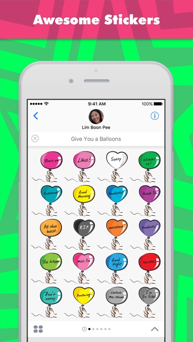 Give You A Balloons Stickers review screenshots