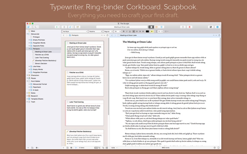 Scrivener 3 앱스토어 스크린샷