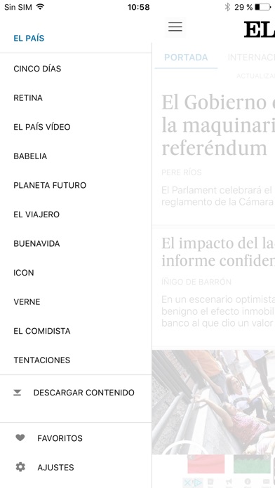 Captura de pantalla del iPhone 5