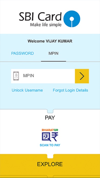 Sbi forex card login