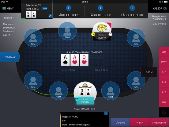 Spela svenska spel poker ipad